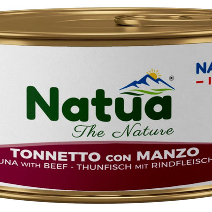 Natua (kot) - puszka 85g - Natural tuńczyk z wołowiną w galaretce