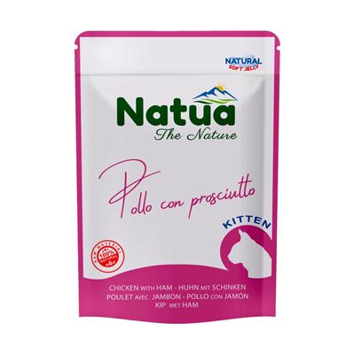 Natua (kot) - saszetka 70g - Natural kurczak z szynką w delikatnej galaretce dla kociąt