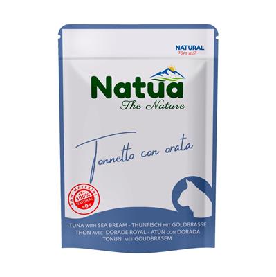 Natua (kot) - saszetka 70g - Natural tuńczyk z doradą w delikatnej galaretce