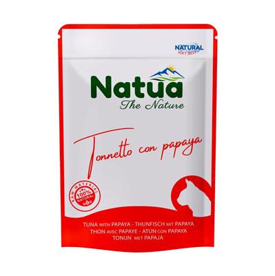 Natua (kot) - saszetka 70g - Natural tuńczyk z papają w delikatnej galaretce