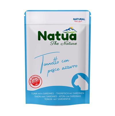Natua (kot) - saszetka 70g - Natural tuńczyk z sardynkami w delikatnej galaretce