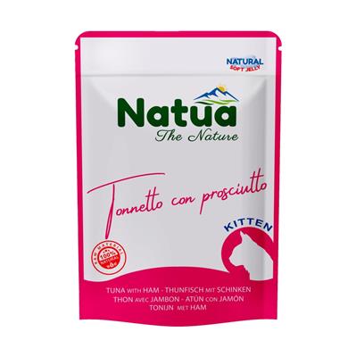 Natua (kot) - saszetka 70g - Natural tuńczyk z szynką w delikatnej galaretce dla kociąt