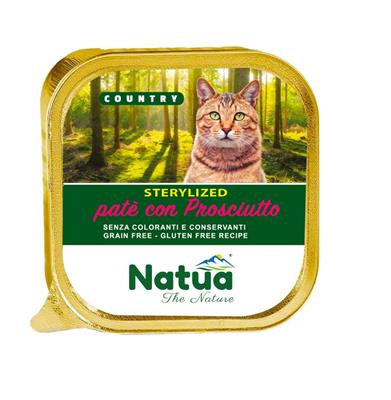 Natua (kot) - tacka 100g - Country Sterilized Ham - Szynka dla kotów sterylizowanych