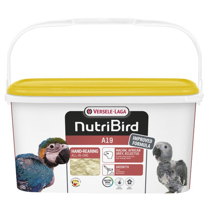 NutriBird A19 3kg - pokarm do odchowu piskląt (19% białka)