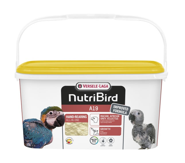 NutriBird A19 3kg - pokarm do odchowu piskląt (19% białka)
