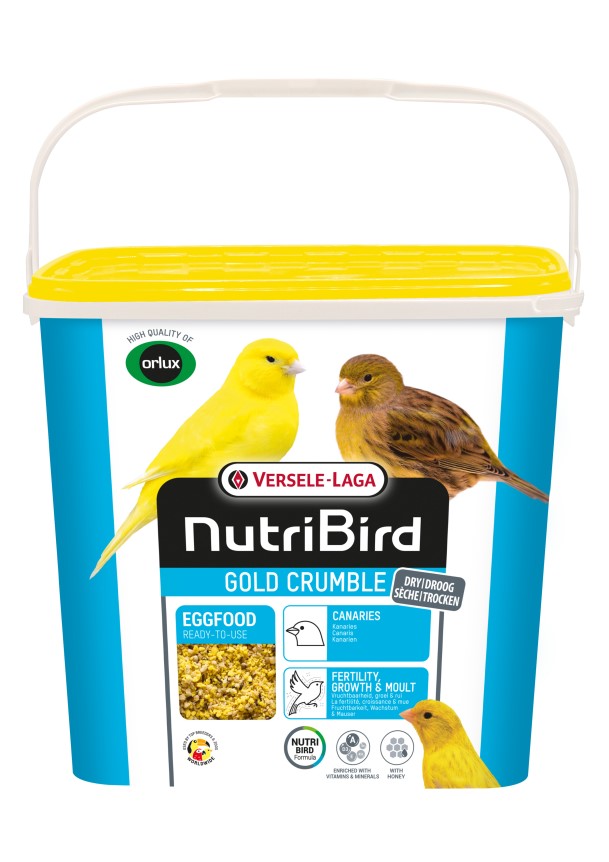 NutriBird Gold Crumble Canaries 4kg - suchy pokarm jajeczny dla żółtych kanarków