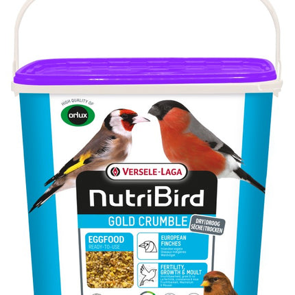 NutriBird Gold Crumble European Finches 4kg - suchy pokarm jajeczny dla europejskich łuszczaków