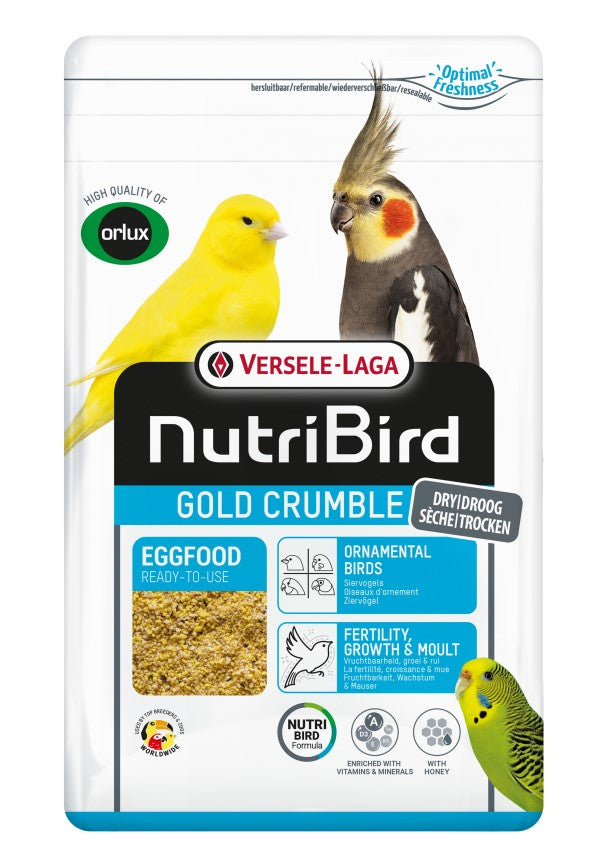 NutriBird Gold Crumble Ornamental Birds 10kg - pokarm jajeczny dla ptaków ozdobnych