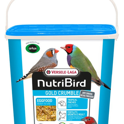 NutriBird Gold Crumble Tropical Finches 4kg - suchy pokarm jajeczny dla ptaków tropikalnych