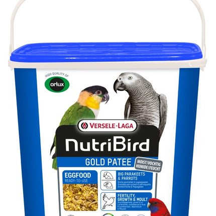NutriBird Gold Patee Big Parakeets & Parrots 5kg - pokarm jajeczny dla średnich i dużych papug