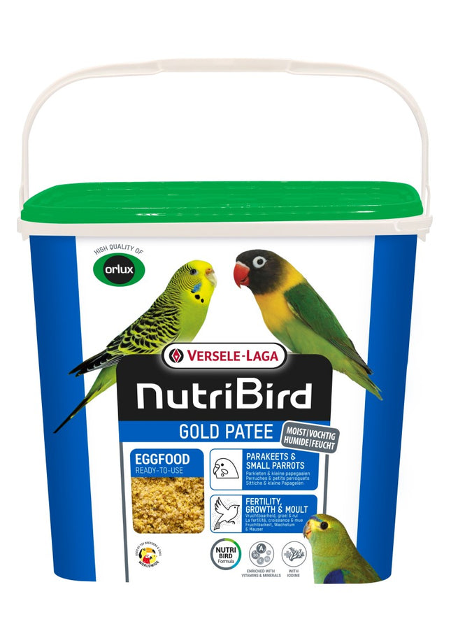 NutriBird Gold Patee Parakeets & Small Parrots 5kg - pokarm jajeczny dla małych papug i papużek