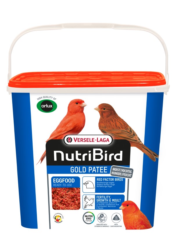 NutriBird Gold Patee Red Factor Birds 5kg - pokarm jajeczny dla czerwonych ptaków