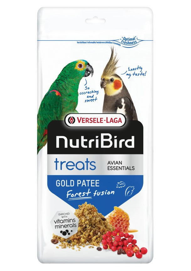 NutriBird Treats Gold Patee Forest Fusion 250g - przysmak z owocami leśnymi dla ptaków