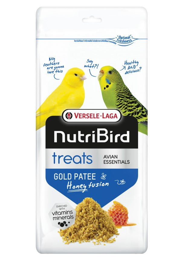 NutriBird Treats Gold Patee Honey Fusion 250g - przysmak miodowy dla ptaków