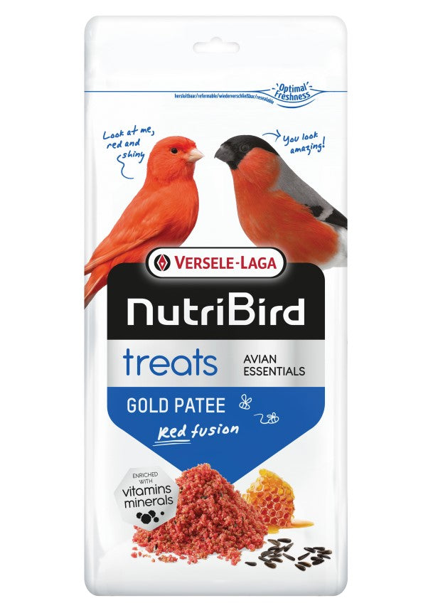 NutriBird Treats Gold Patee Red Fusion 250g - przysmak dla czerwonych ptaków