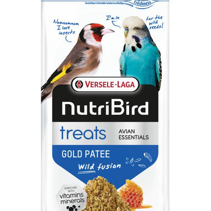NutriBird Treats Gold Patee Wild Fusion 250g - przysmak wysokoproteinowy dla ptaków