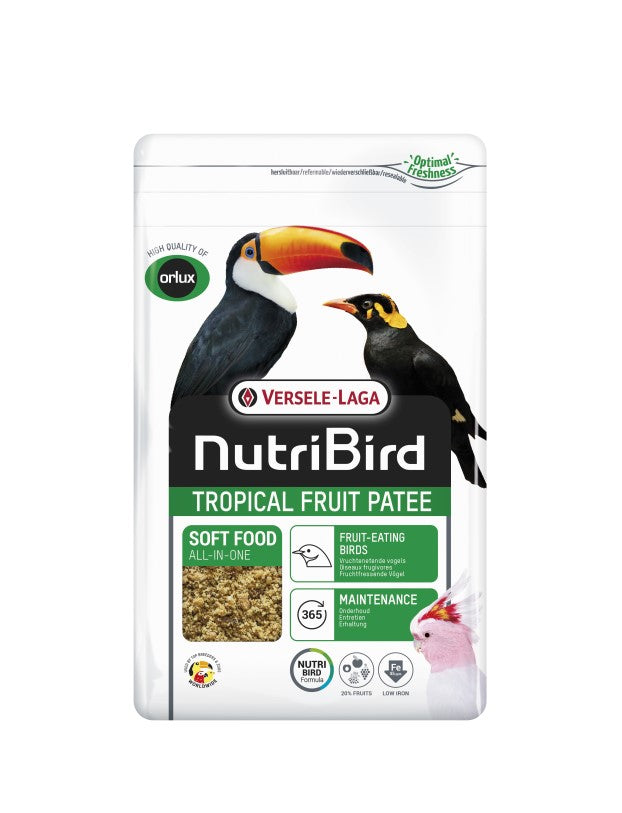 NutriBird Tropical Fruit Patee 1kg - pokarm dla ptaków tropikalnych
