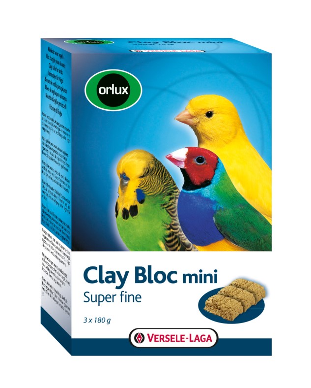Orlux Clay Bloc Mini 540g - kostka gliniana dla małych ptaków