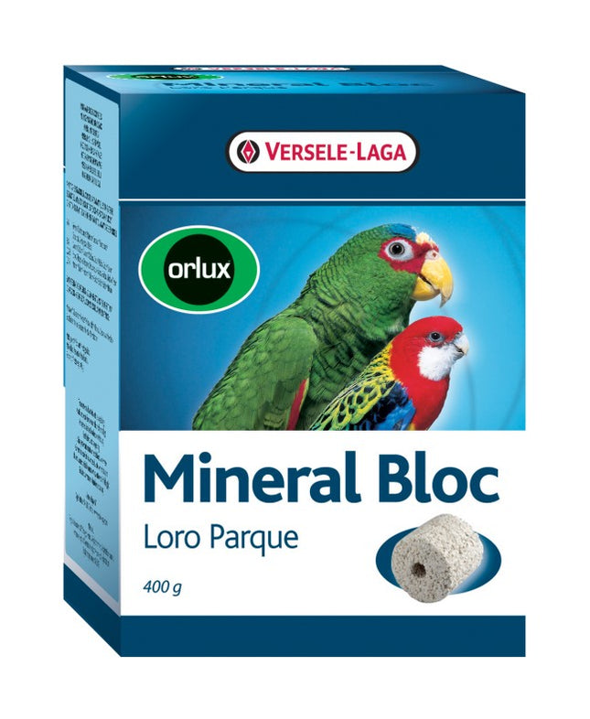 Orlux Mineral Bloc Loro Parque 400g - kostka mineralna dla dużych i średnich papug
