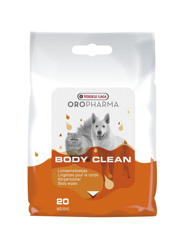 Oropharma Body Clean Cats & Dogs 20szt - chusteczki do czyszczenia sierści