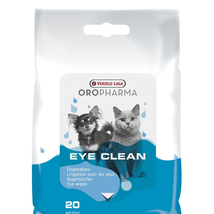Oropharma Eye Clean 20 sztuk - chusteczki do czyszczenia okolic oczu dla kotów i psów