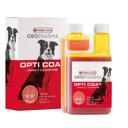 Oropharma Opti Coat 250ml - olej z lososia, omega-3 & B-karoten