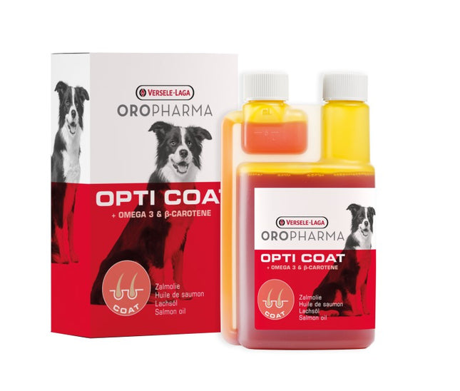 Oropharma Opti Coat 250ml - olej z lososia, omega-3 & B-karoten