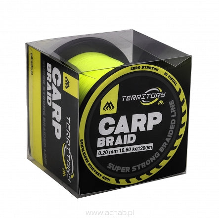 PLECIONKA - TERRITORY CARP BRAID - FLUO ŻÓŁTY - 1200m