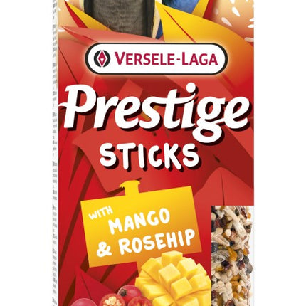Prestige Sticks Big Parakeets with Mango & Rosehip 140g - kolby z mango i dziką różą dla średnich papug