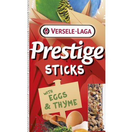 Prestige Sticks Small Parakeets with Eggs & Thyme 60g - kolby z jajkem i tymiankiem dla małych papużek