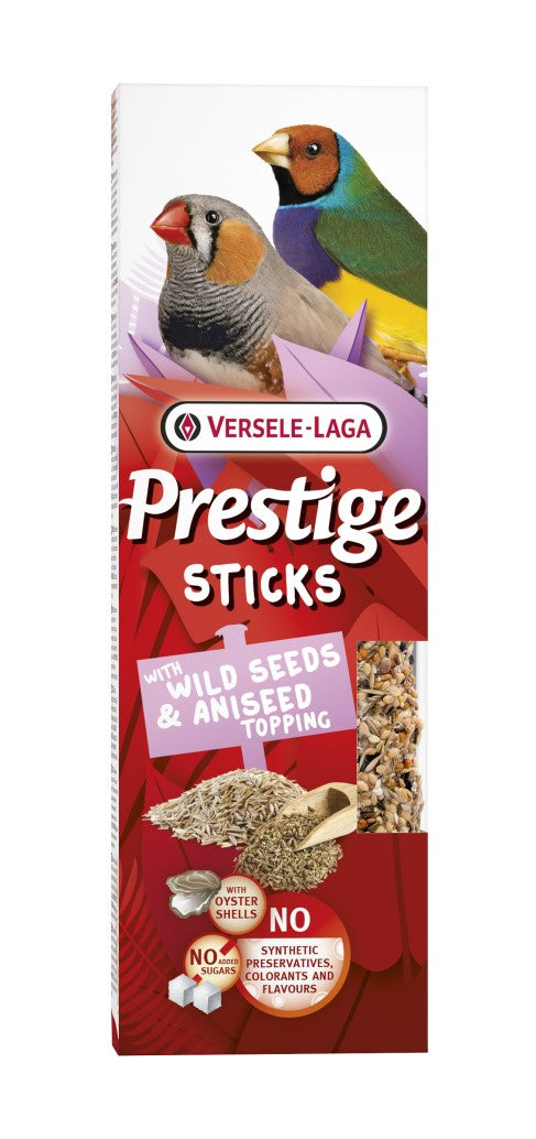 Prestige Sticks Small Passerines with Wild Seeds & Aniseed topping 60g - kolby z posypką z nasion roślin dzikich i anyżem dla małych ptaków wróblowatych
