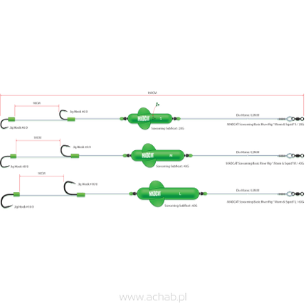 SCREAMING BASIC RIVER RIG WORM & SQUID 160CM