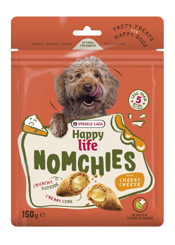 Snack NOMCHIES with CHEEKY CHEESE 150g - przysmak wspierający zdrowie stawów z algami i małżami