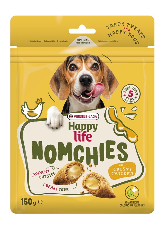 Snack NOMCHIES with CRISPY CHICKEN 150g - przysmak wspierający odporność z extra wit. C i wit. E