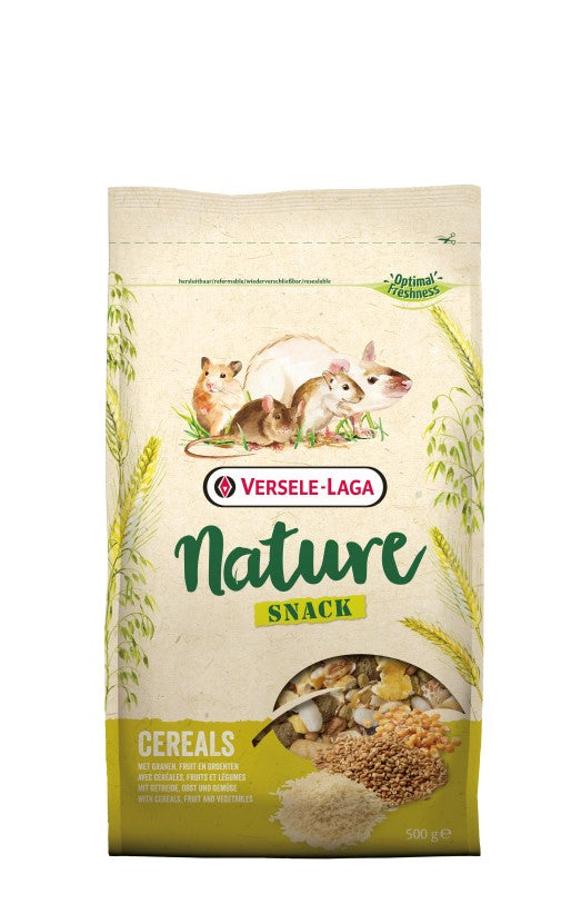 Snack Nature Cereals 500g - prażone zboża, owoce i warzywa dla gryzoni i królików