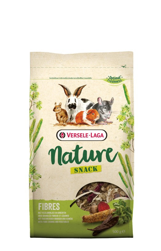 Snack Nature Fibres 500g - błonnikowe ekstrudaty, warzywa dla gryzoni i królików