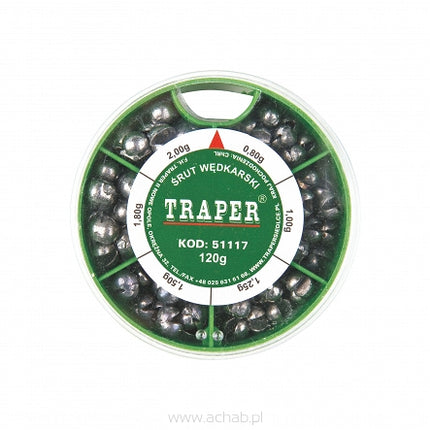 Śrut Traper - zestaw ciężarków - różne wielkości i gramatura