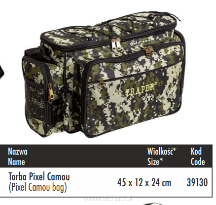Torba Pixel Camou Traper 45 x 12 x 24 cm