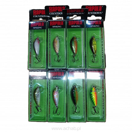 Woblery Rapala Countdown 2,5cm BOX 24 pcs MIX