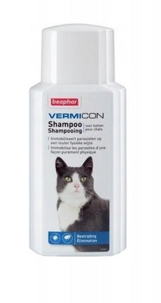 BEAPHAR Vermicon Szampon przeciwpchłowy dla kotów 200 ml
