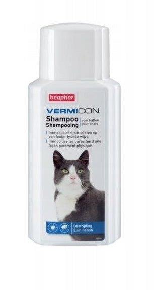 BEAPHAR Vermicon Szampon przeciwpchłowy dla kotów 200 ml
