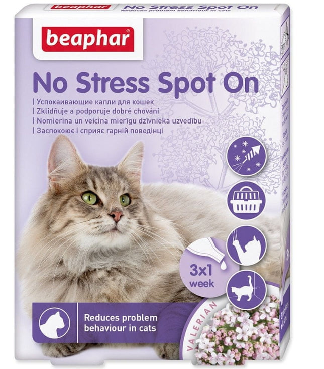 BEAPHAR Calming Spot On krople uspokajające dla kota 3x0.4ml