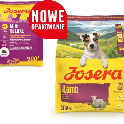 Josera Mini Adult Lamb 900g Karma Dla Psów Małych Ras Jagnięcina Bez Zbóż