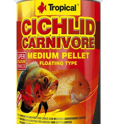 Tropical Pokarm dla średnich, dużych gatunków mięsożernych pielęgnic 1000ml
