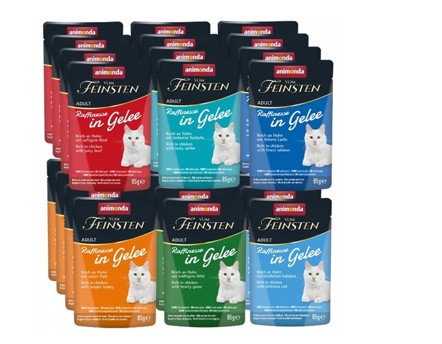 Mokra karma dla kotów Animonda saszetka 85 g mix smaków zestaw 24 szt.