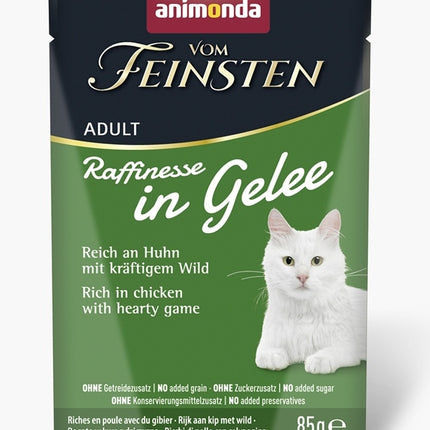 Karma mokra dla kota Animonda Vom Feinsten Raffinesse kurczak dziczyzna 85g