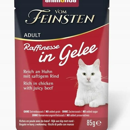 Karma mokra dla kota Animonda Vom Feinsten Raffinesse kurczak wołowina 85g