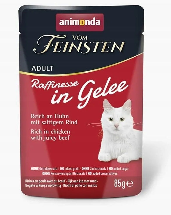 Karma mokra dla kota Animonda Vom Feinsten Raffinesse kurczak wołowina 85g