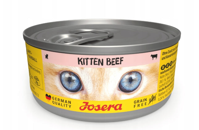 Josera Kitten Beef bezzbożowa mokra karma z wołowiną dla kociąt 85g