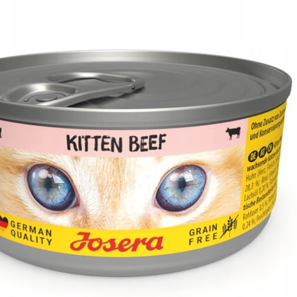 Josera Kitten Beef mokra karma dla kociąt z wołowiną puszka 200 g